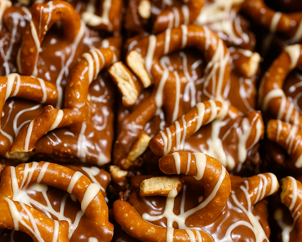 Chocolate Brownie and Pretzel